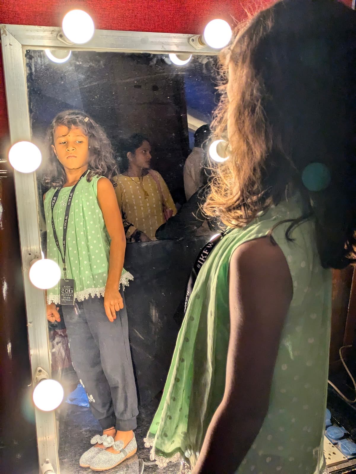 Backstage mirror