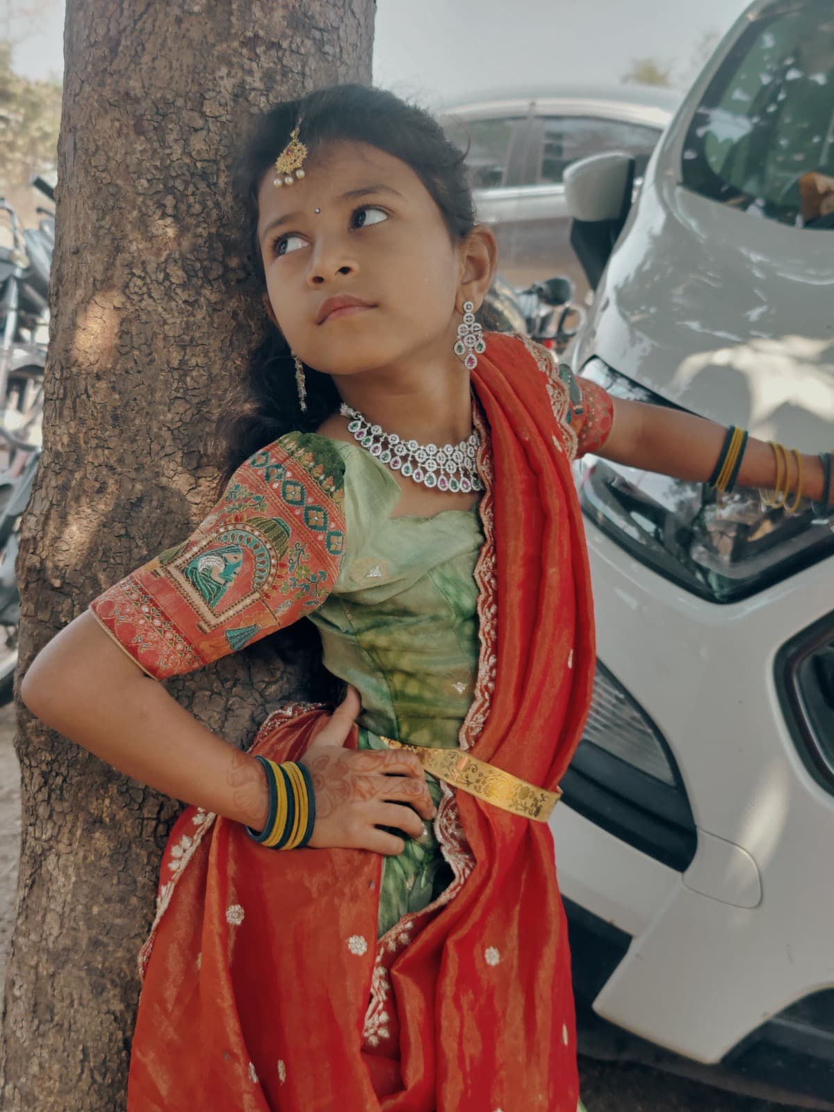 Red saree